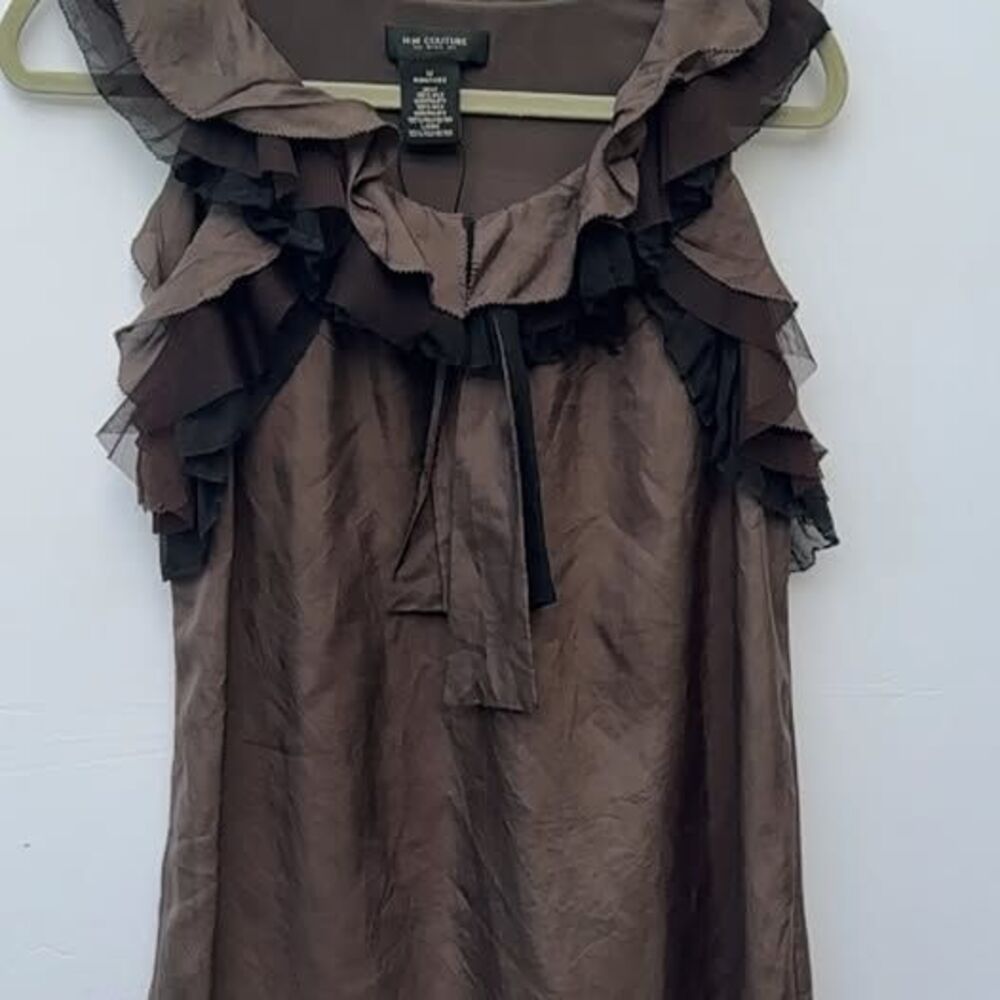 MM Couture by Miss Me Ruffled Sleeveless Top M